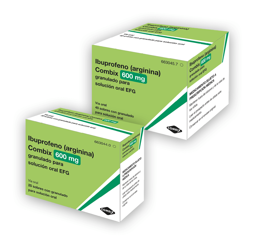 voluntario partes Renacimiento Ibuprofeno (Arginina) COMBIX EFG – Laboratorios Combix